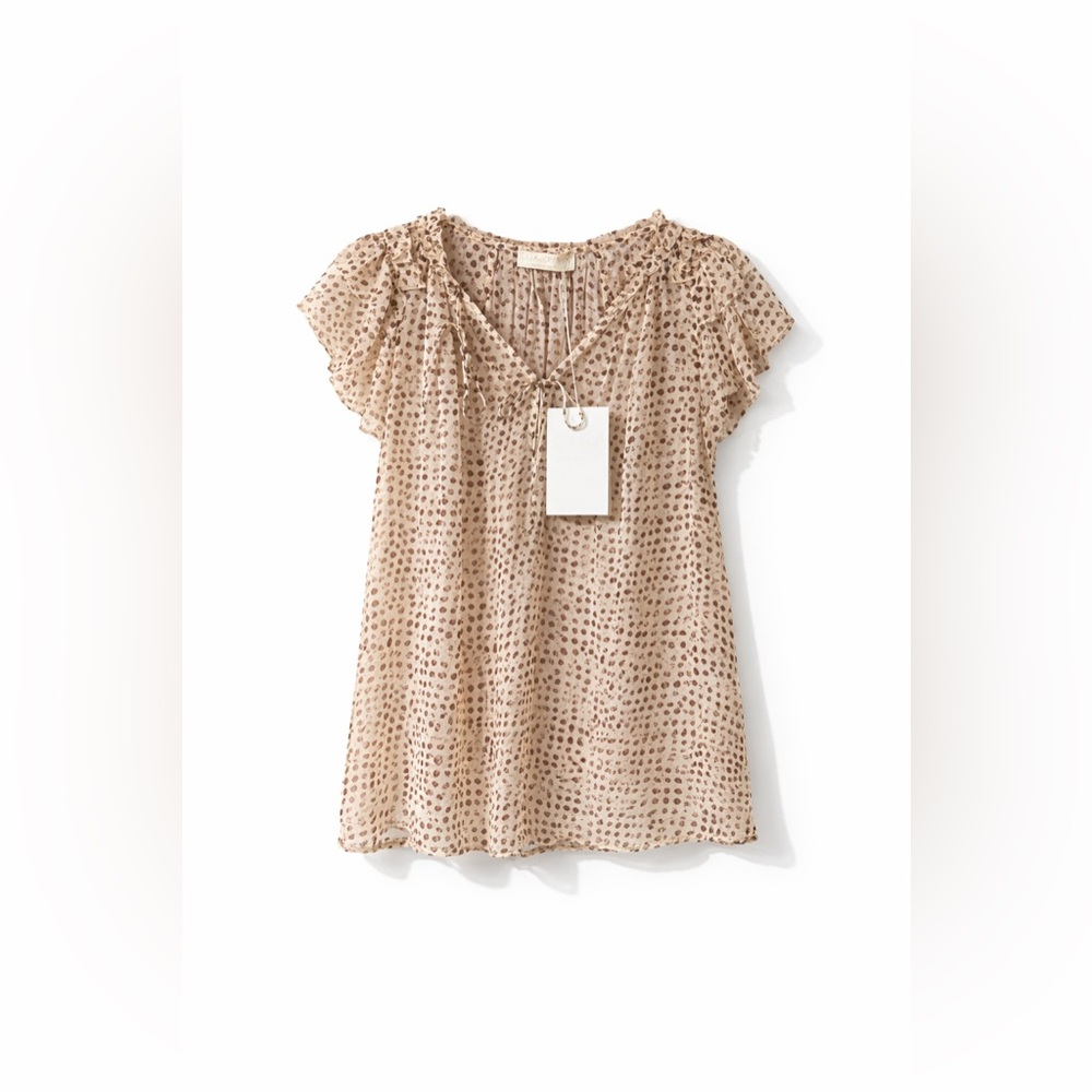 NEW WITH TAG | Ulla Johnson Polka Dot Ruffle Sleeve Top